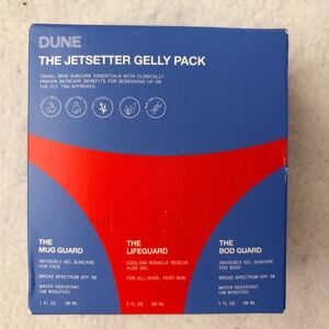 DUNE Gelly mini travel kit SPF aloe, face and body